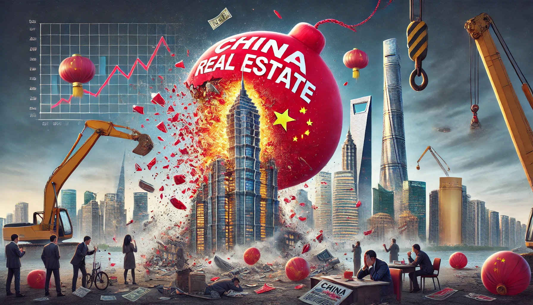 中国房地产泡沫破裂：全球影响